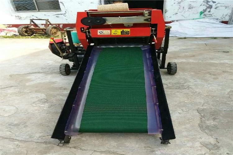 打捆包膜一體機可以節省2-3個人工，該機采用加厚型壁板，加粗型鋁輥和芯軸，外（wài）固定軸承座，往複絲杆式（shì）繞繩係統，新型拾料器結構